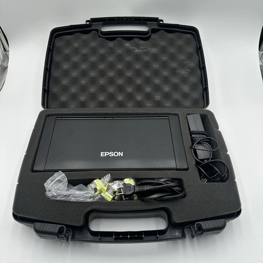 Epson WorkForce WF-100 Wireless Mobile Color Inkjet Printer w/ Case, Ink & AC